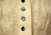 Cocktail dress, Jacques Fath (French, 1912–1954), cotton, bone, leather, French