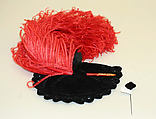 Hat, Hattie Carnegie (American (born Austria), Vienna 1889–1956 New York), cotton, silk, feather, American