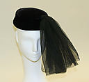Hat, House of Balenciaga (French, founded 1937), cotton, straw, French