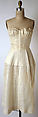 Dress, Schiaparelli (French, founded 1927), linen, leather, French