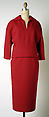 Dress, House of Givenchy (French, founded 1952), wool, French