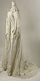 Tea gown, cotton, British