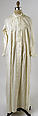 Nightgown, cotton, American