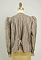 Shirtwaist, silk, linen, American