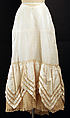 Petticoat, silk, probably French