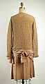 Dress, Nellie Harrington (American), wool, silk, leather, American