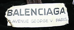 Evening ensemble, House of Balenciaga (French, founded 1937), silk, French