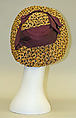 Hat, straw, silk, American or European