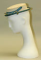 Promenade hat, wool, silk, French