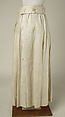 Skirt, linen, American