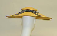Cocktail ensemble, House of Dior (French, founded 1946), (a, b, d) silk
(c) leather
(e) straw, silk, metal, French