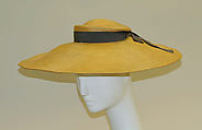 Cocktail ensemble, House of Dior (French, founded 1946), (a, b, d) silk
(c) leather
(e) straw, silk, metal, French