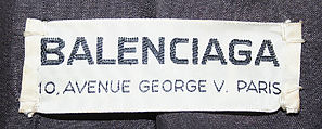 Ensemble, House of Balenciaga (French, founded 1937), silk, French