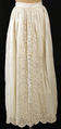 Petticoat, cotton, American