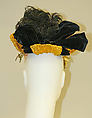 Hat, straw, silk, wire, French