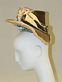 Hat, silk, cotton, metal, American
