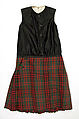 Ensemble, (a, b) silk, metal
(c) wool, silk
(e, g, h) wool
(f) leather, metal, hair
(i) silk
(k) silk, metal, feather
(m, n) metal, Scottish