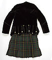 Ensemble, (a, b) silk, metal
(c) silk, wool
(d, e, g, h) wool
(f) leather, metal, hair
(i) silk
(j) metal, glass
(k) silk, metal, feather, Scottish