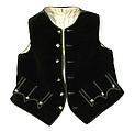 Ensemble, (a, b) silk, metal
(c) silk, wool
(d, e, g, h) wool
(f) leather, metal, hair
(i) silk
(j) metal, glass
(k) silk, metal, feather, Scottish