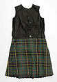 Ensemble, (a, b) silk, metal
(c) silk, wool
(d, e, g, h) wool
(f) leather, metal, hair
(i) silk
(j) metal, glass
(k) silk, metal, feather, Scottish