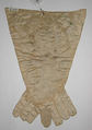 Stomacher, silk, gold, probably French