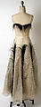 Evening dress, House of Paquin (French, 1891–1956), silk, cotton, fur, French