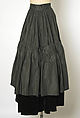 Evening ensemble, House of Balenciaga (French, founded 1937), silk, cotton, jet, French