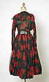 Cocktail dress, House of Balenciaga (French, founded 1937), silk, suede, French