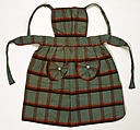 Apron, cotton, American