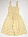 Pinafore, cotton, American