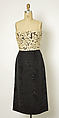 Evening ensemble, House of Balenciaga (French, founded 1937), silk, cotton, French