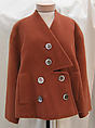 Coat, Schiaparelli (French, founded 1927), wool, silk, French