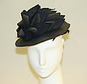 Hat, Stein & Blaine (American), straw, wool, silk, American