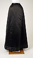 Skirt, silk, probably French