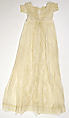 Christening dress, linen, cotton, American