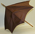 Umbrella, Briggs & Sons, London (British), silk, wood, bone, metal, crystal, diamonds, British