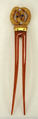 Hair accessory, tortoiseshell, gold, diamonds, sapphire, ruby, American or European