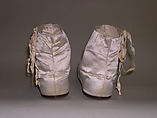 Boots, silk, leather, French