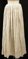 Petticoat, cotton, American