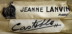 Evening dress, House of Lanvin (French, founded 1889), silk, metal, French