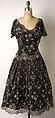 Evening dress, House of Dior (French, founded 1947), silk, glass beads, French