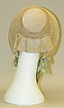 Bonnet, silk, American