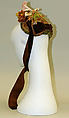 Bonnet, silk, straw, American