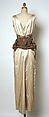 "Oriane", House of Balmain (French, founded 1945), silk, glass, plastic, shells, metal, French