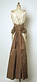 "Oriane", House of Balmain (French, founded 1945), silk, glass, plastic, shells, metal, French