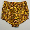 Beachwear, Tom Brigance (American, 1910–1990), cotton, spandex, American