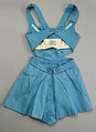 Bathing suit, Tom Brigance (American, 1910–1990), cotton, rayon, American