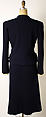 Suit, Lucien Lelong (French, 1889–1958), wool, silk, cotton, plastic, French