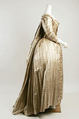 Dress, silk, probably British