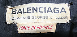 Suit, House of Balenciaga (French, founded 1937), wool, wood, French